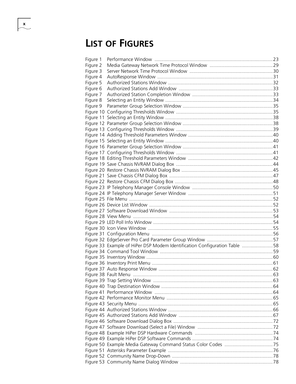 List of figures | 3Com CommWorks 5210 User Manual | Page 10 / 144
