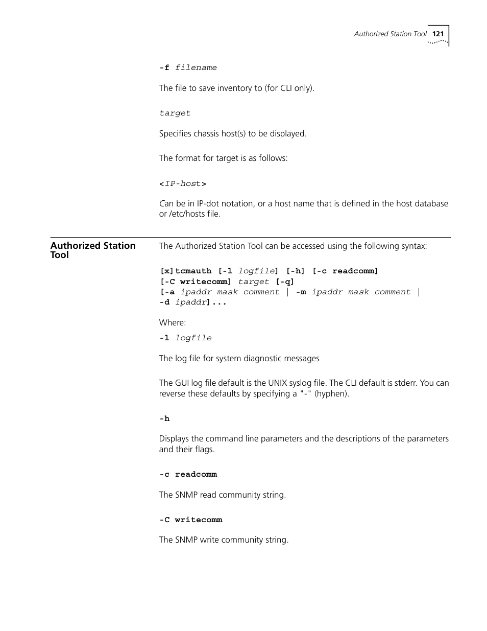 Authorized station tool | 3Com CommWorks 5210 User Manual | Page 121 / 144