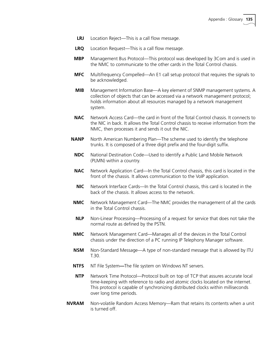 3Com CommWorks 5210 User Manual | Page 135 / 144