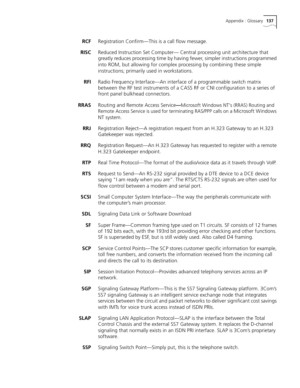 3Com CommWorks 5210 User Manual | Page 137 / 144