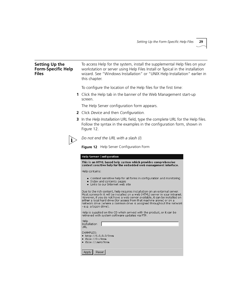 Setting up the form-specific help files | 3Com 3900 User Manual | Page 29 / 36
