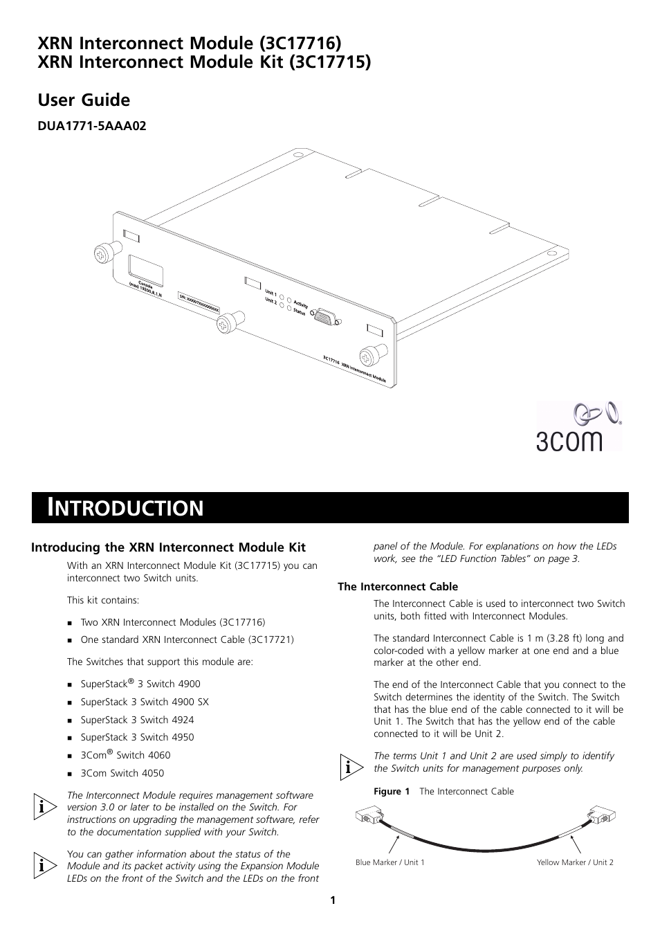 3Com 3C17716 User Manual | 6 pages
