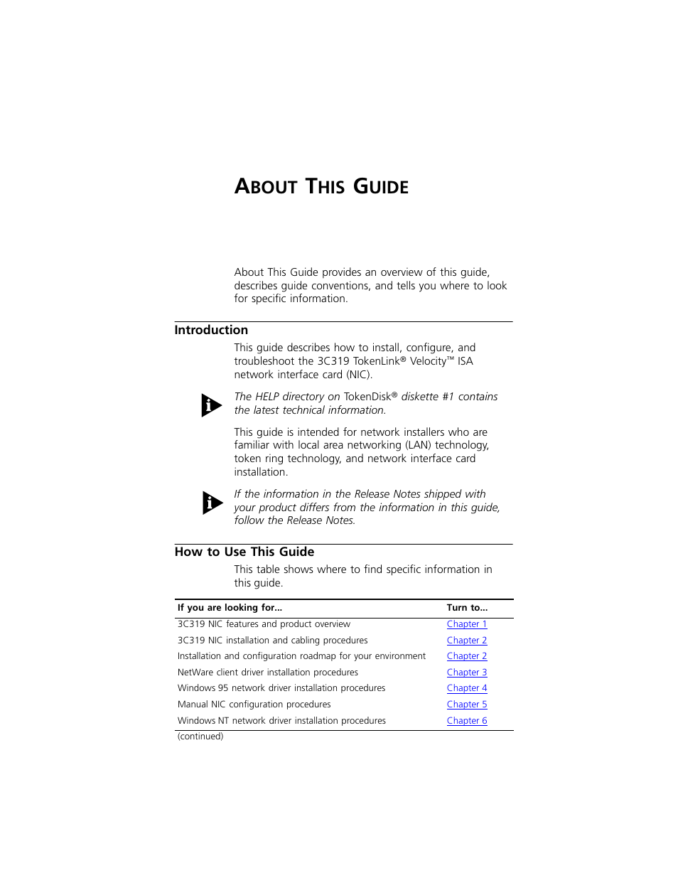 About this guide, Introduction, How to use this guide | Ontents, Bout, Uide, Introduction 1, How to use this guide 1 | 3Com 3C319 User Manual | Page 15 / 110