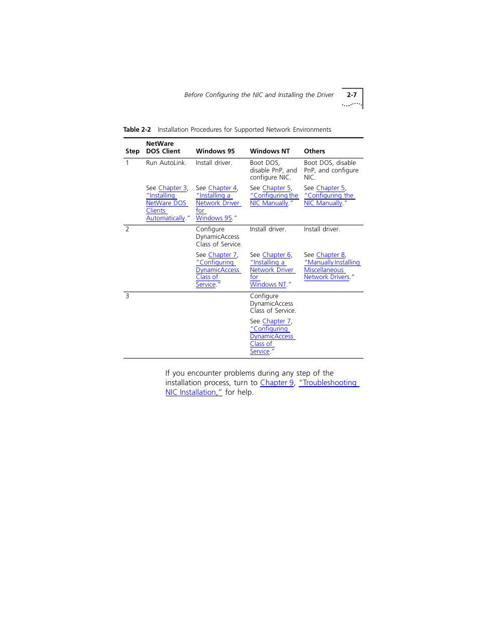 Table 2-2 | 3Com 3C319 User Manual | Page 27 / 110