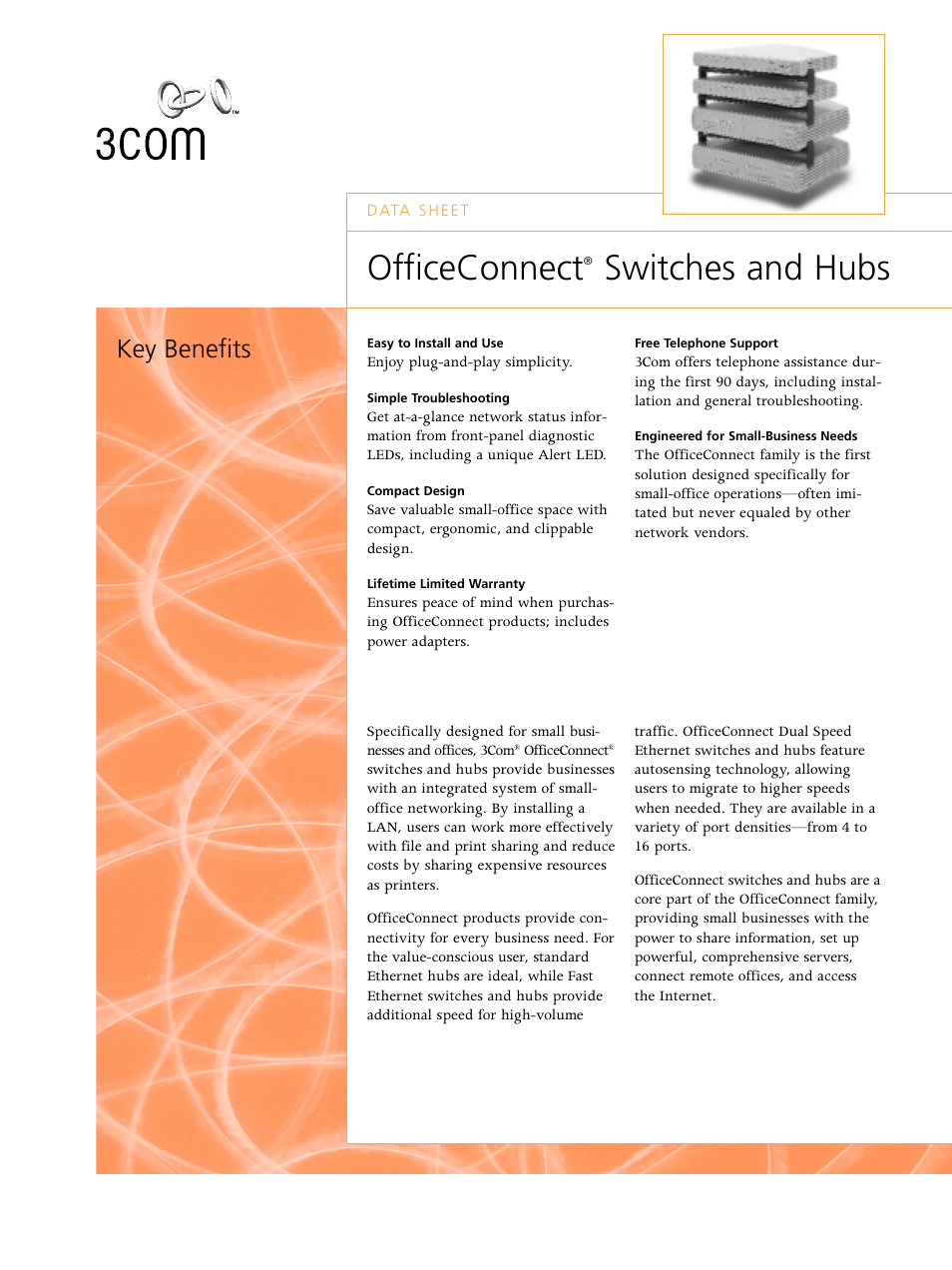 3Com Switches/Hub User Manual | 8 pages