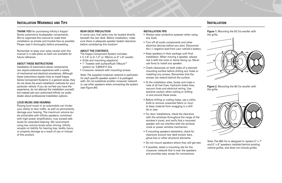 Kappa series | Kappa 50.7cs User Manual | Page 2 / 4