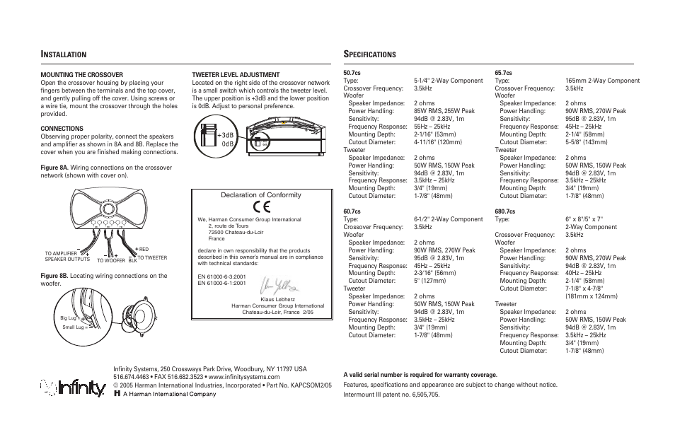 Kappa 50.7cs User Manual | Page 4 / 4