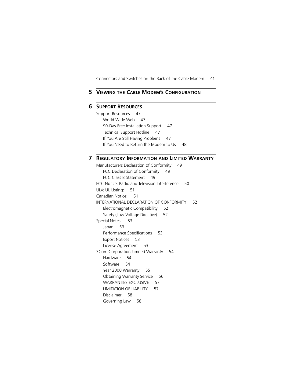 3Com Cable Modem External User Manual | Page 4 / 62