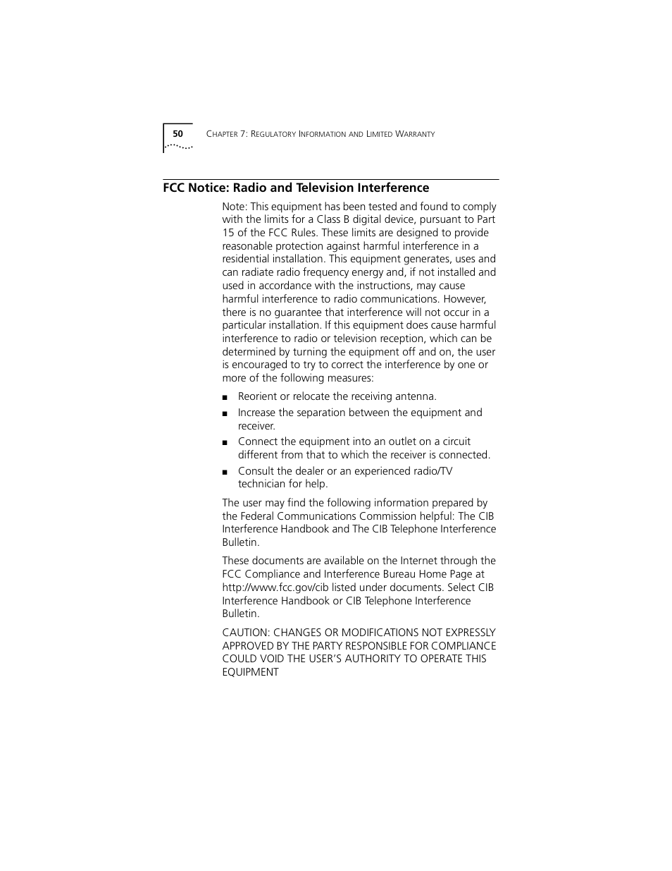 Fcc notice: radio and television interference | 3Com Cable Modem External User Manual | Page 54 / 62