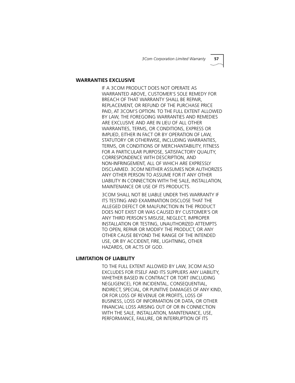 3Com Cable Modem External User Manual | Page 61 / 62