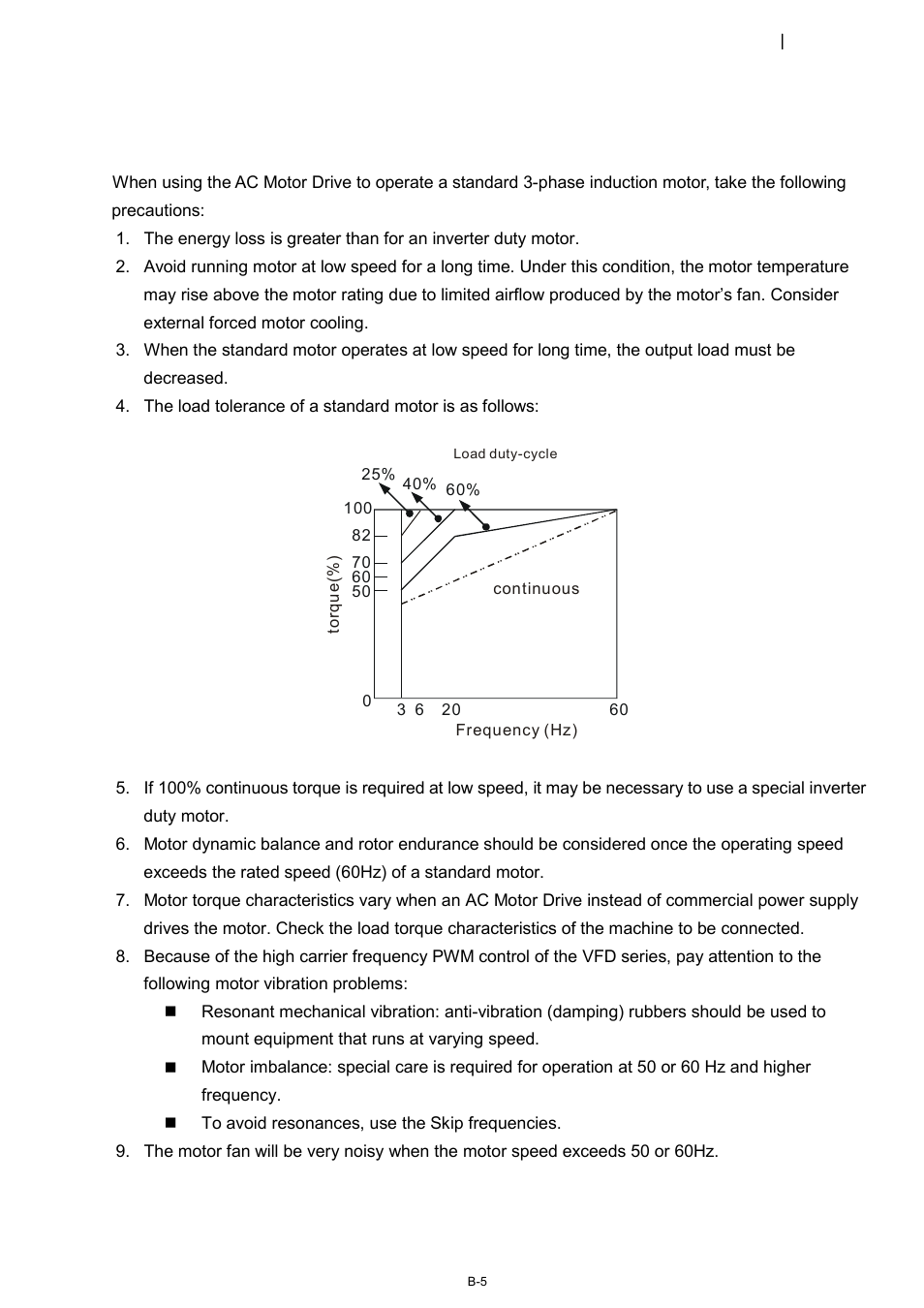 B-3 how to choose a suitable motor, Standard motor | Delta 1.07 VFD-D D User Manual | Page 139 / 141