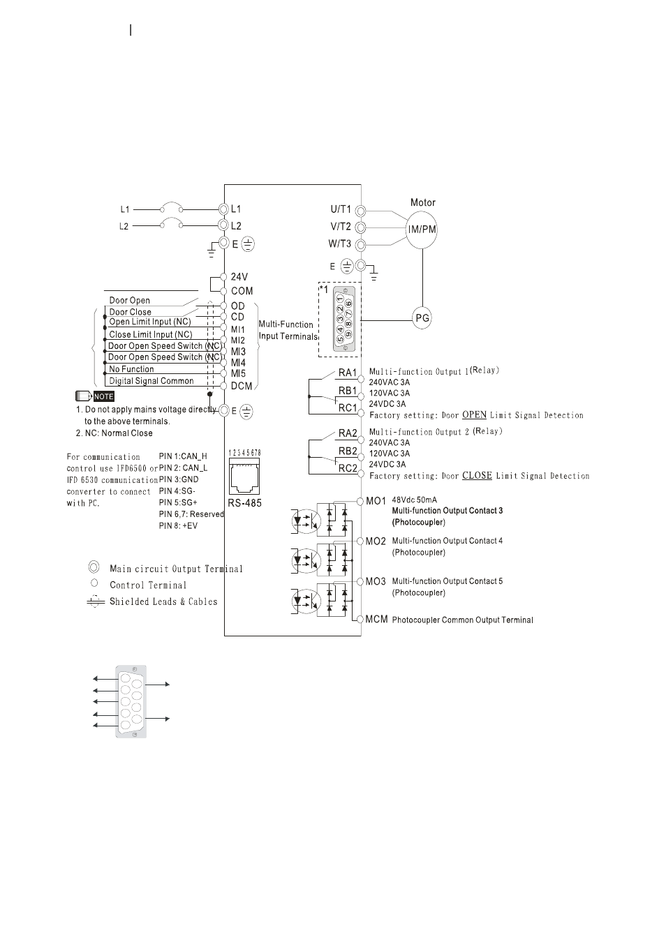 1 wiring diagram | Delta 1.07 VFD-D D User Manual | Page 15 / 141