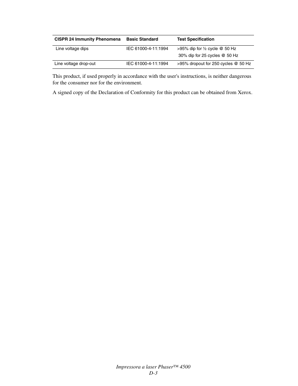 Xerox TM 4500 User Manual | Page 3 / 3