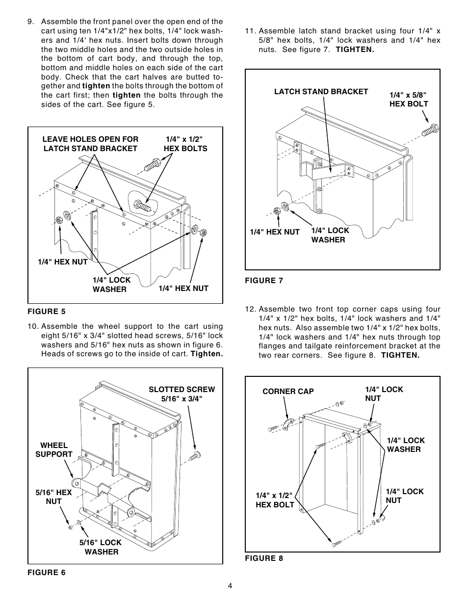 Utility Cart 45-0240 User Manual | Page 4 / 12