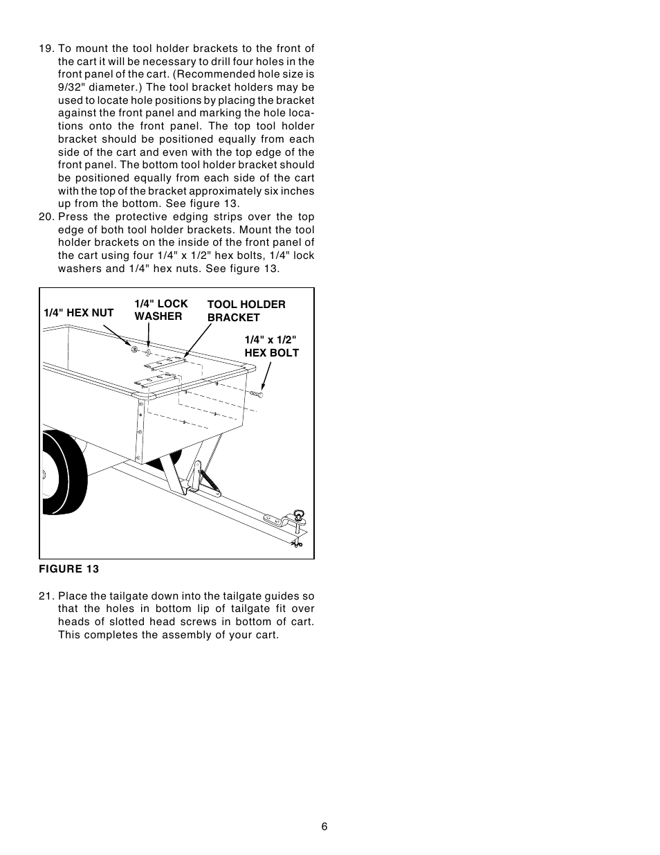 Utility Cart 45-0240 User Manual | Page 6 / 12