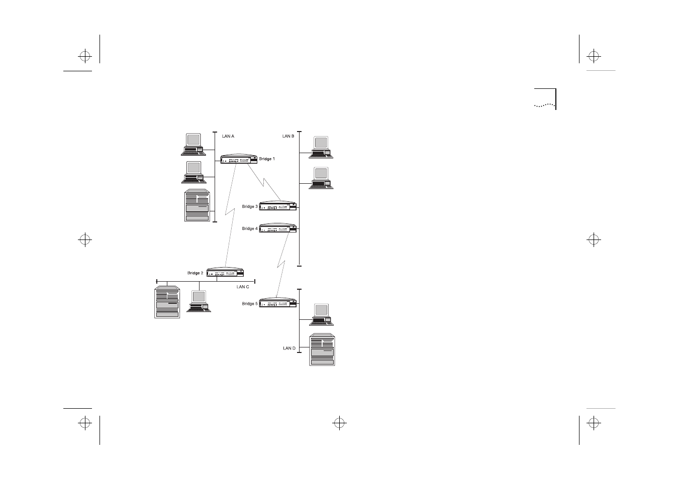 Multiple paths between bridged lans, Multiple paths between bridged lans a-5 | 3Com 520 User Manual | Page 59 / 96