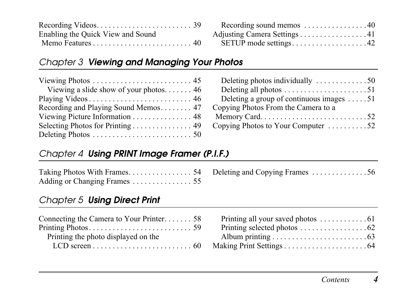 Epson PC L-41 User Manual | Page 4 / 94