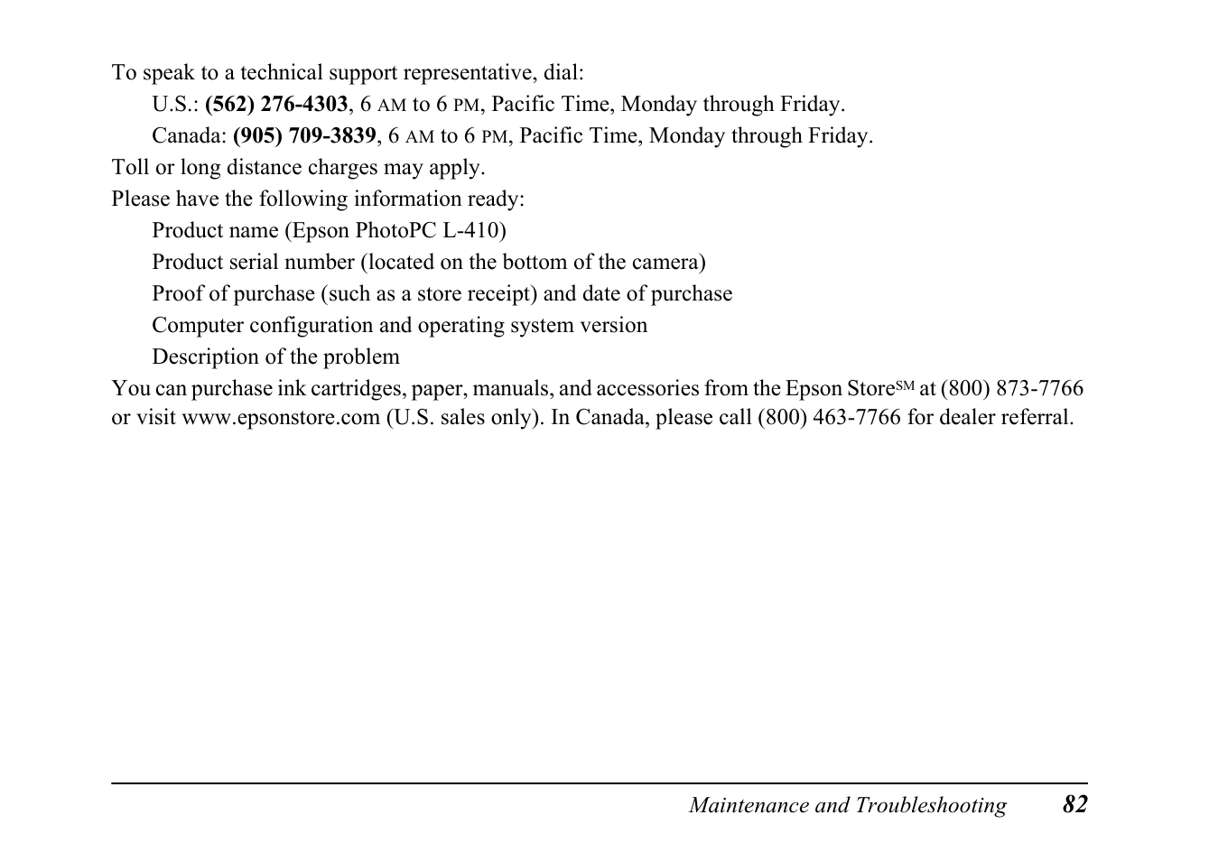 Epson PC L-41 User Manual | Page 82 / 94