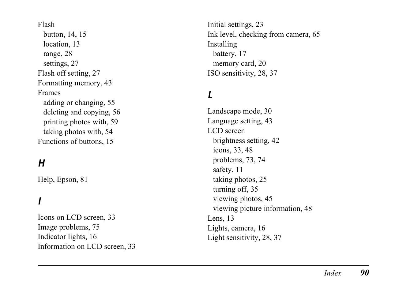 Epson PC L-41 User Manual | Page 90 / 94