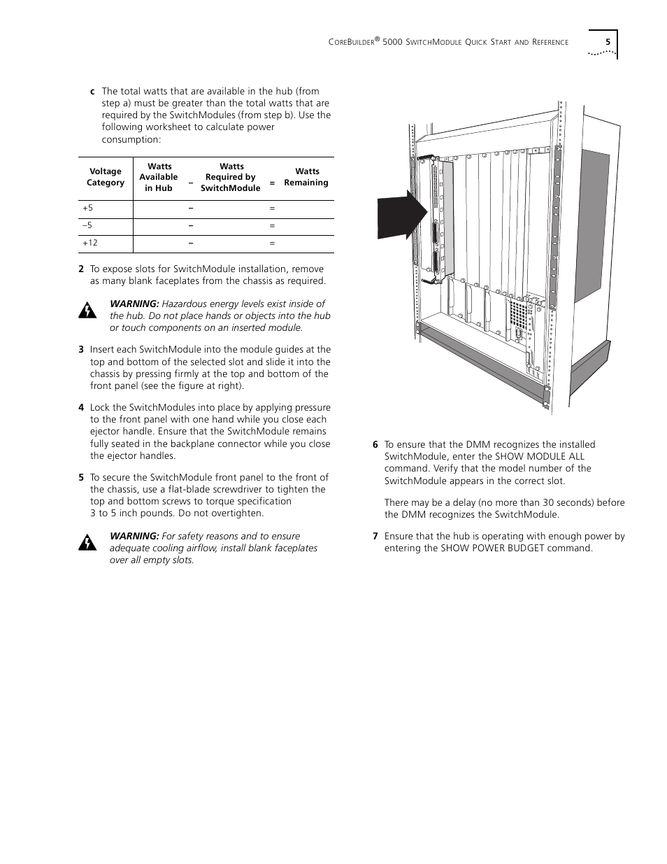 3Com COREBUILDER 5000 User Manual | Page 5 / 16