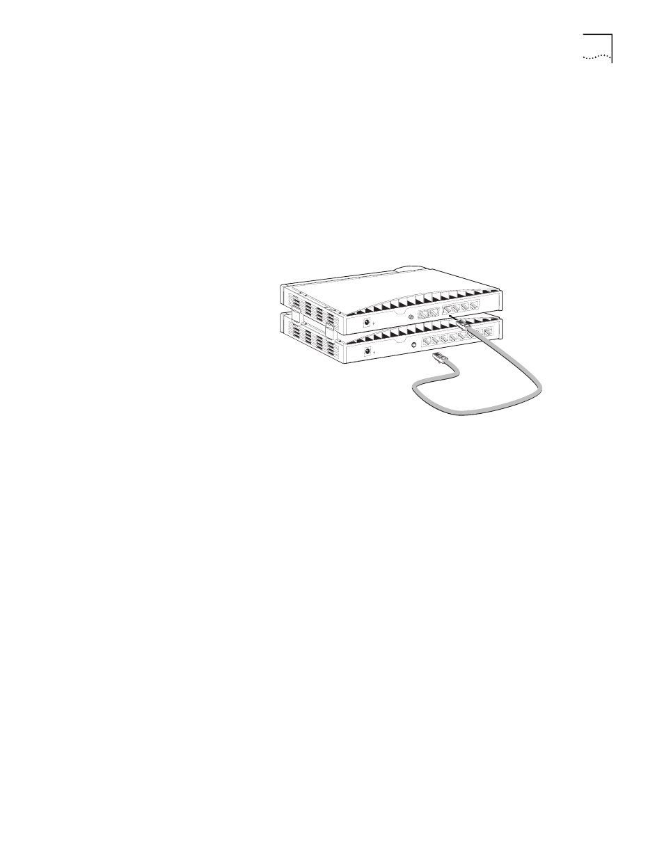 Connecting to another ethernet hub, Before you begin, Connecting to another ethernet hub 31 | Before you begin 31, Installing the 56k lan modem 31, Figure 13 10base-t hub-to-hub connection | 3Com OFFICECONNECT 3C886 User Manual | Page 31 / 116