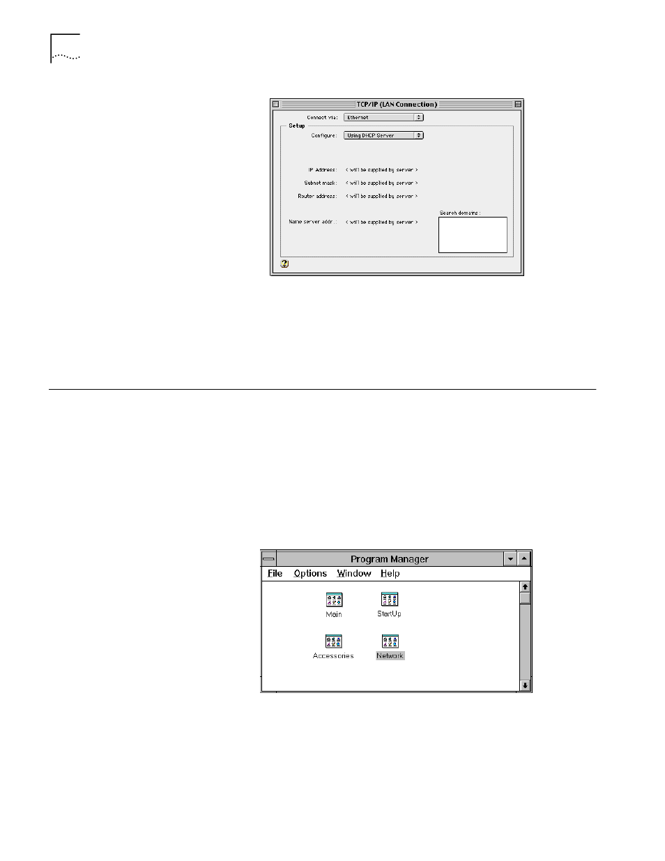 Tcp/ip setup using windows 3.11, Setting up tcp/ip using ms_tcp, Tcp/ip setup using windows 3.11 42 | Setting up tcp/ip using ms_tcp 42 | 3Com OFFICECONNECT 3C886 User Manual | Page 42 / 116