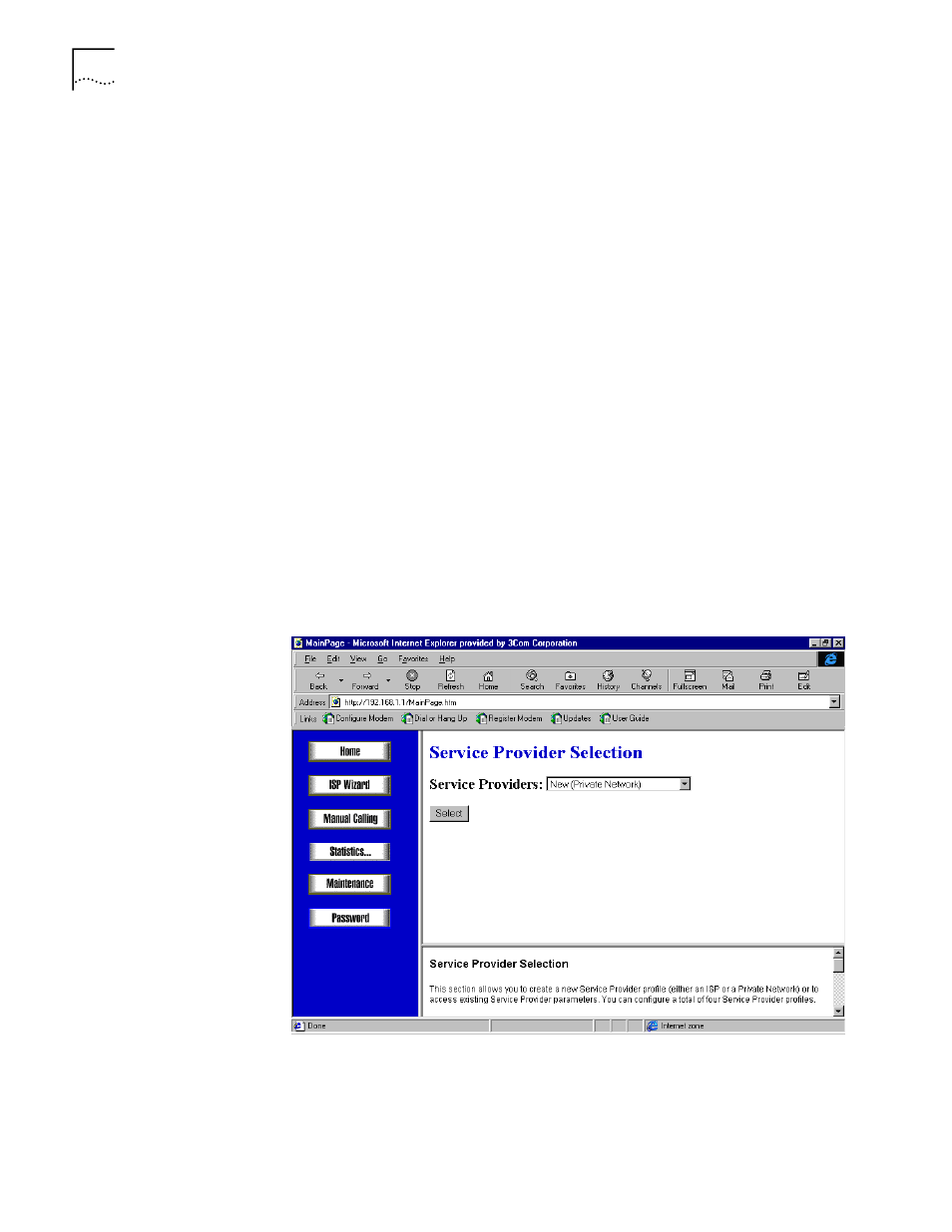 Setting up a connection to a private network, Before you begin, Setting up a connection to a remote lan | Setting up a connection to a private network 62 | 3Com OFFICECONNECT 3C886 User Manual | Page 62 / 116