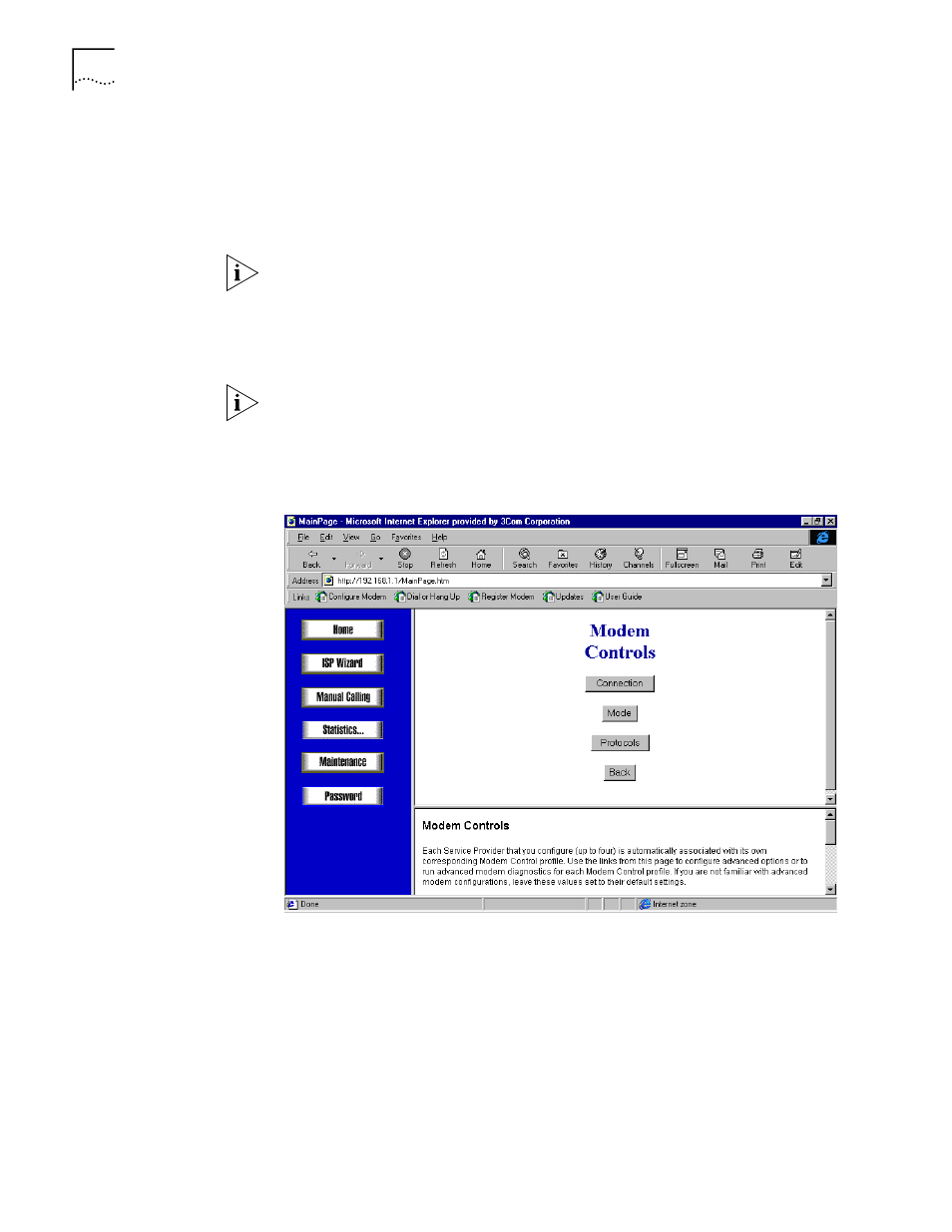 Changing modem controls, Changing modem controls 70 | 3Com OFFICECONNECT 3C886 User Manual | Page 70 / 116