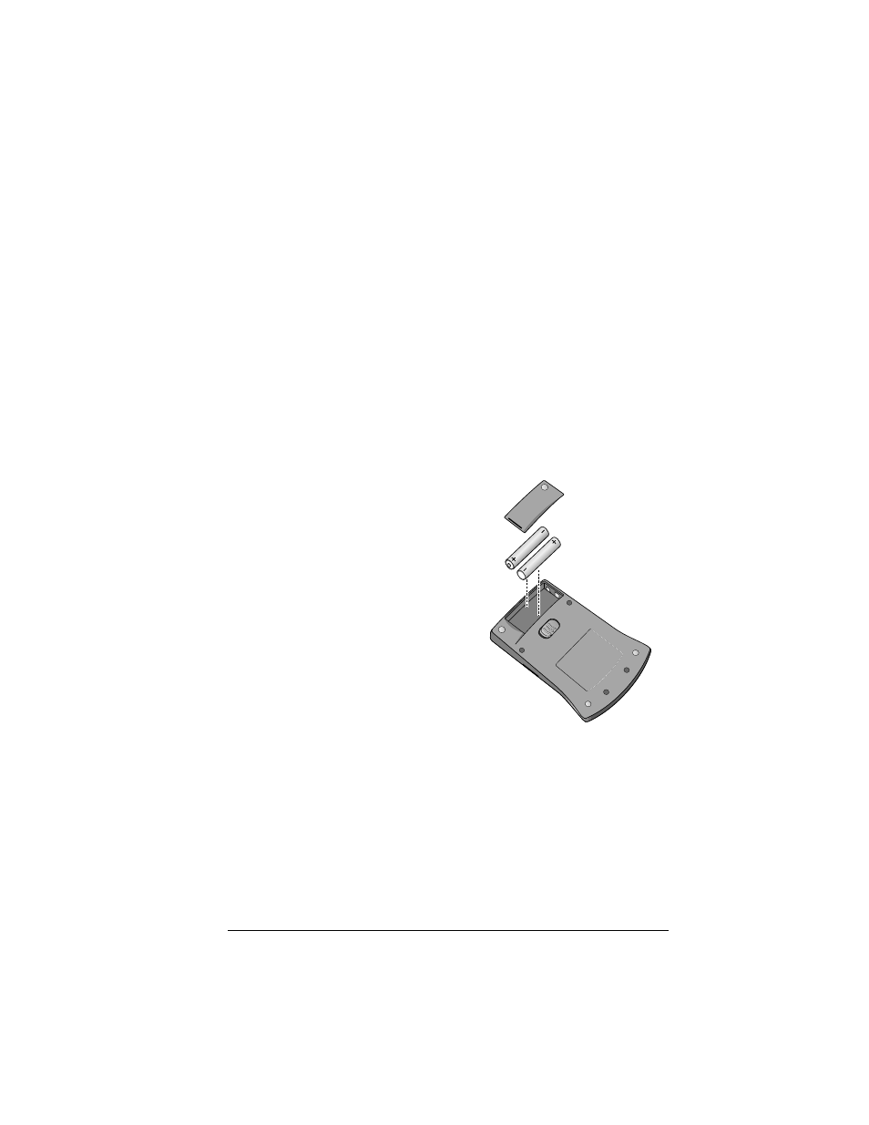 Chapter 2, Setting up and using your palmv™ modem, Installing the batteries | Replacing batteries, Chapter 2: setting up and using your palm v™ modem, Setting up and using your palm v™ modem | 3Com Palm V User Manual | Page 9 / 22