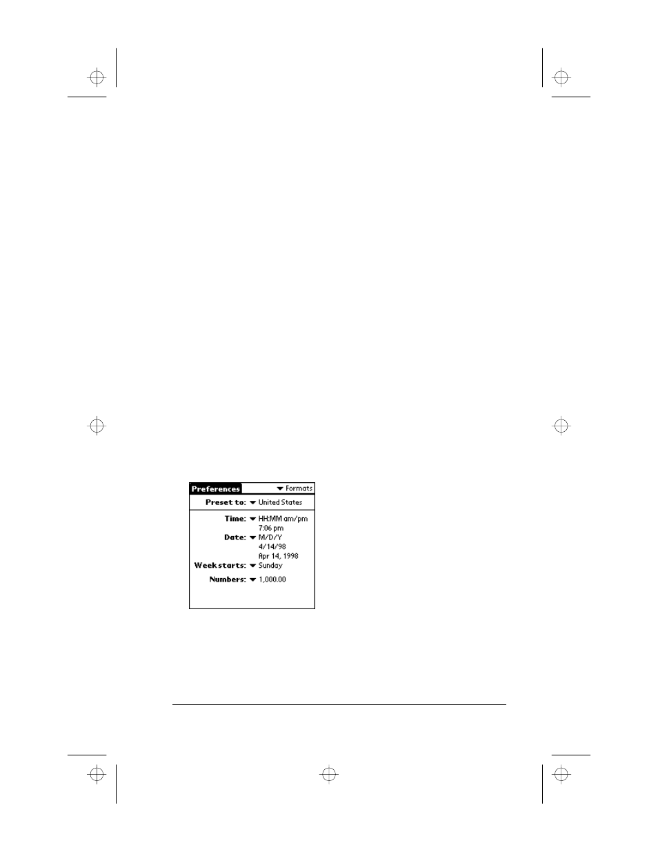 Digitizer preferences, Formats preferences, Country default | To set the country default, Digitizer preferences formats preferences | 3Com III User Manual | Page 111 / 171