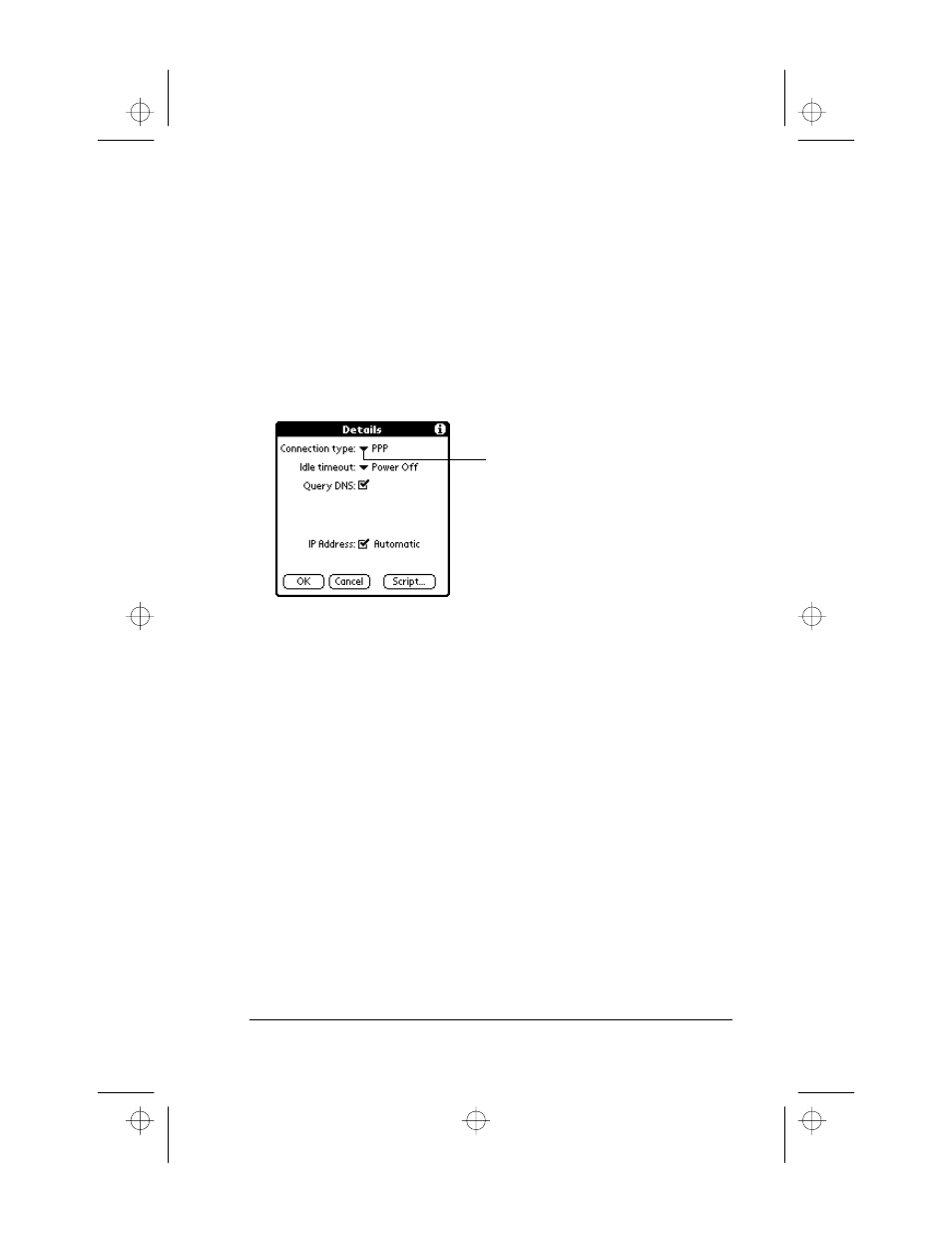 Adding detailed information to a service template, To select a connection type, Idle timeout | 3Com III User Manual | Page 123 / 171