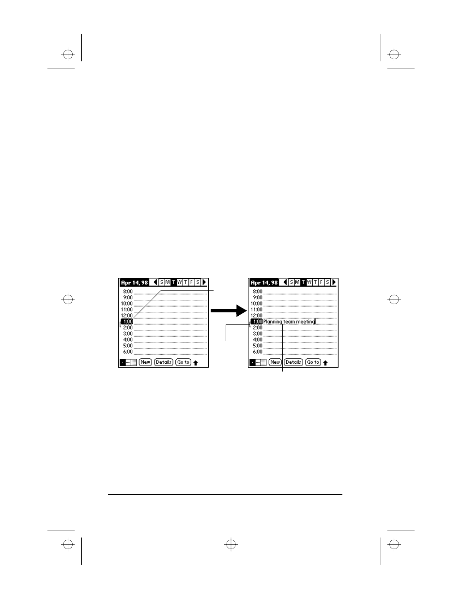 Scheduling an event, To schedule an event for the current day | 3Com III User Manual | Page 24 / 171