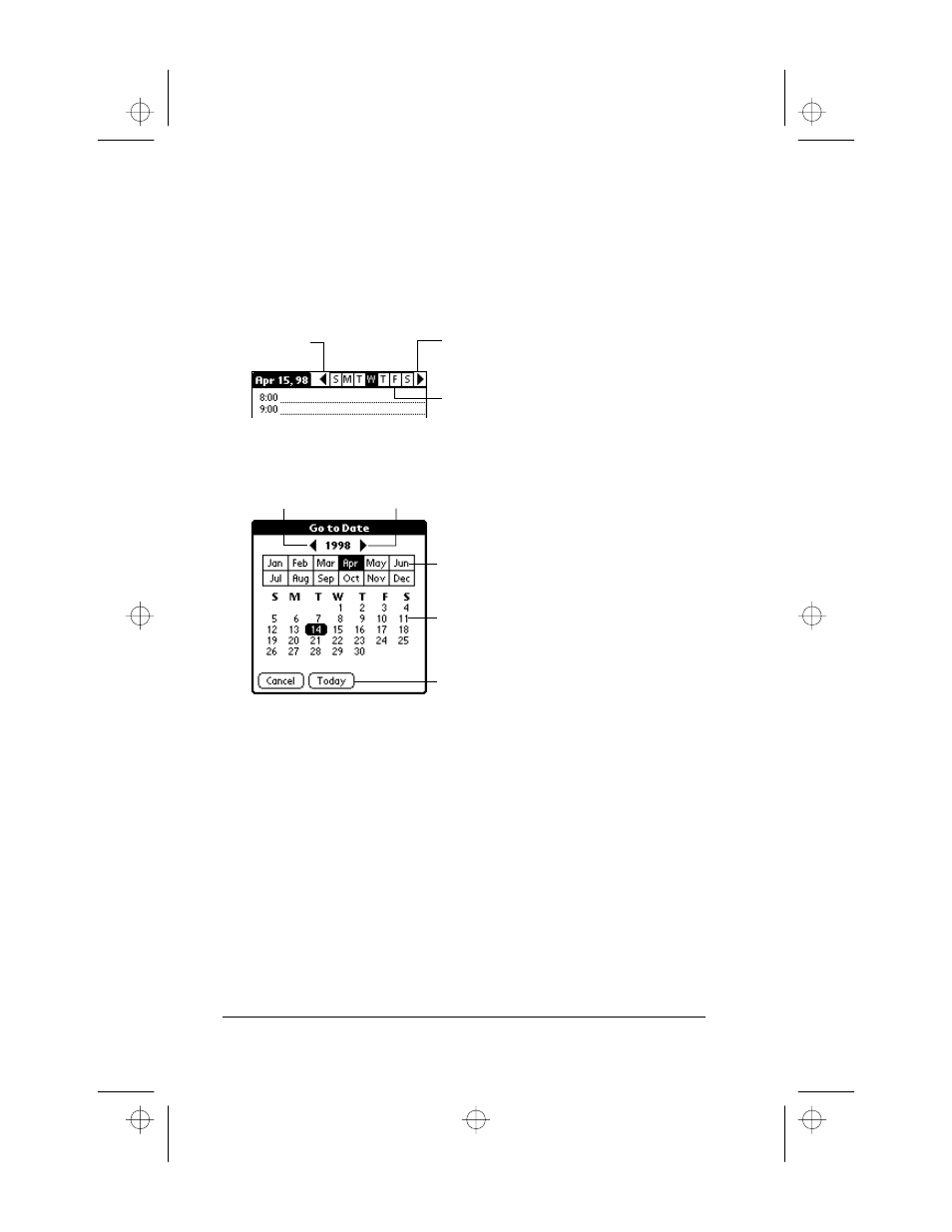 To schedule an event for another day | 3Com III User Manual | Page 26 / 171