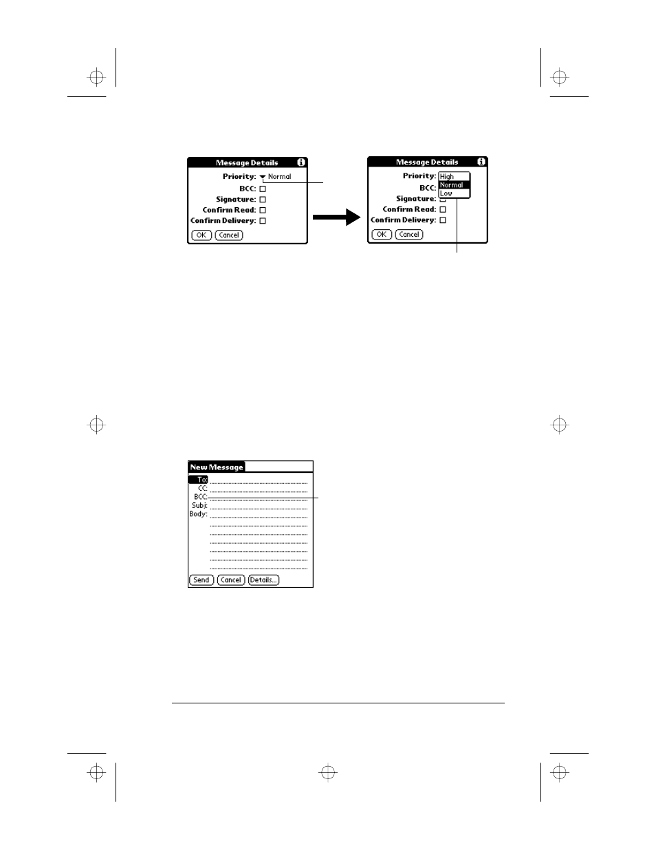 Sending a blind carbon copy, To add a bcc field to your message | 3Com III User Manual | Page 79 / 171