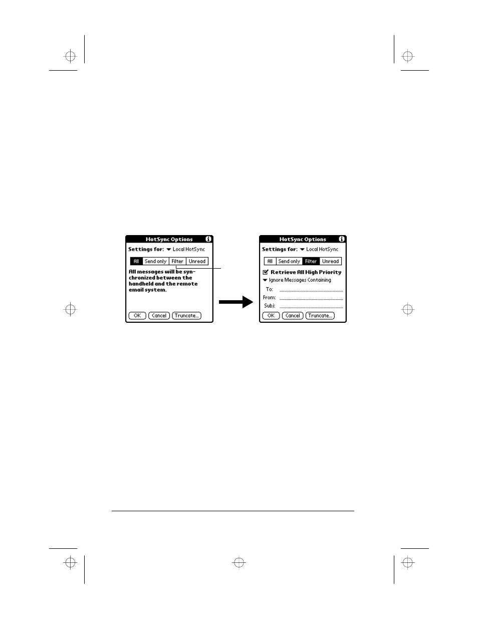 Creating special filters, To access the special filter settings, Ignoring or receiving messages | To define whether to ignore or receive messages | 3Com III User Manual | Page 90 / 171