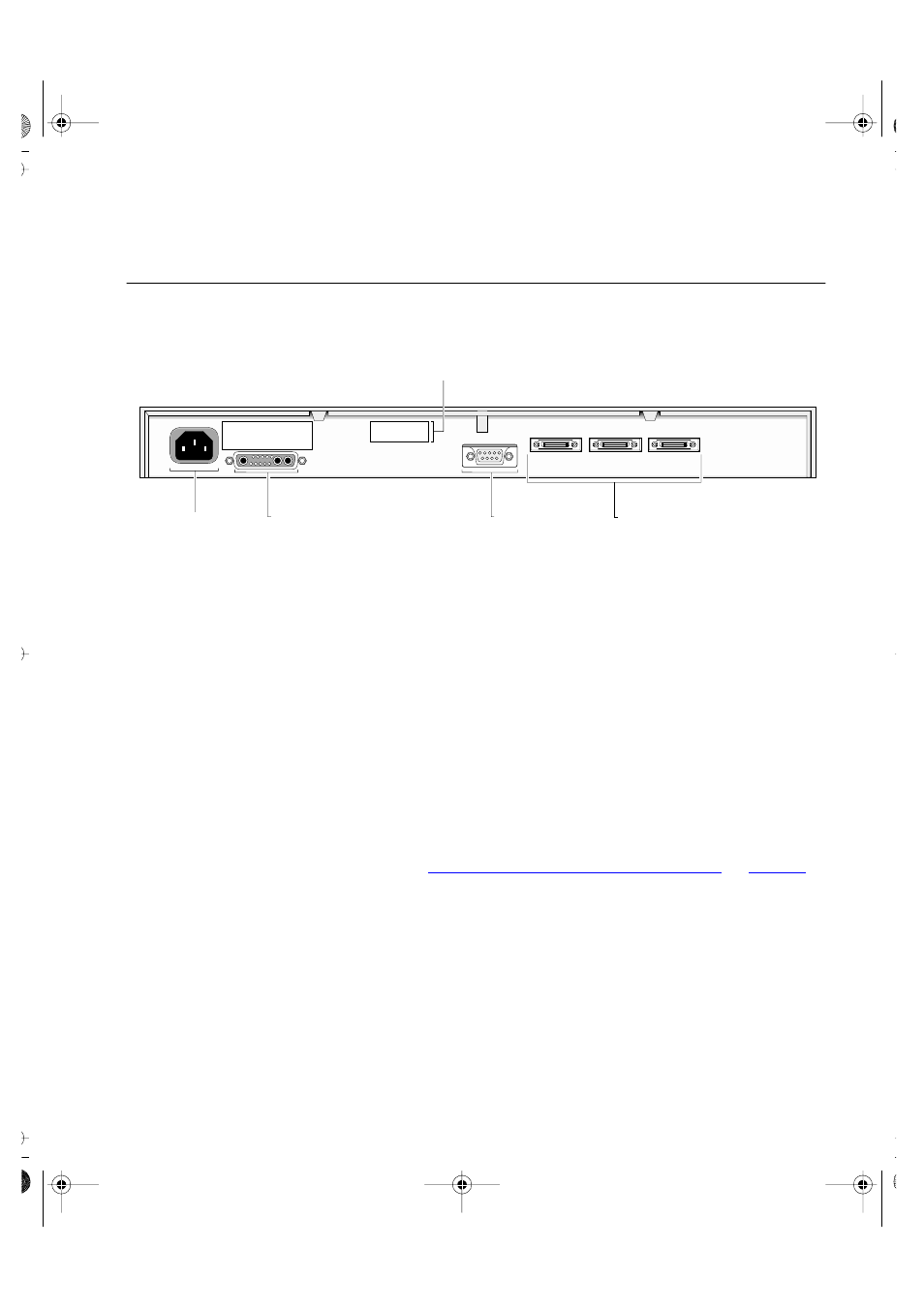 Switch 3300 mm — rear view detail, Unit information label, Power socket | Redundant power system socket, The 3com product name of the switch, The 3com 3c number of the switch | 3Com 16985ua.bk User Manual | Page 15 / 60