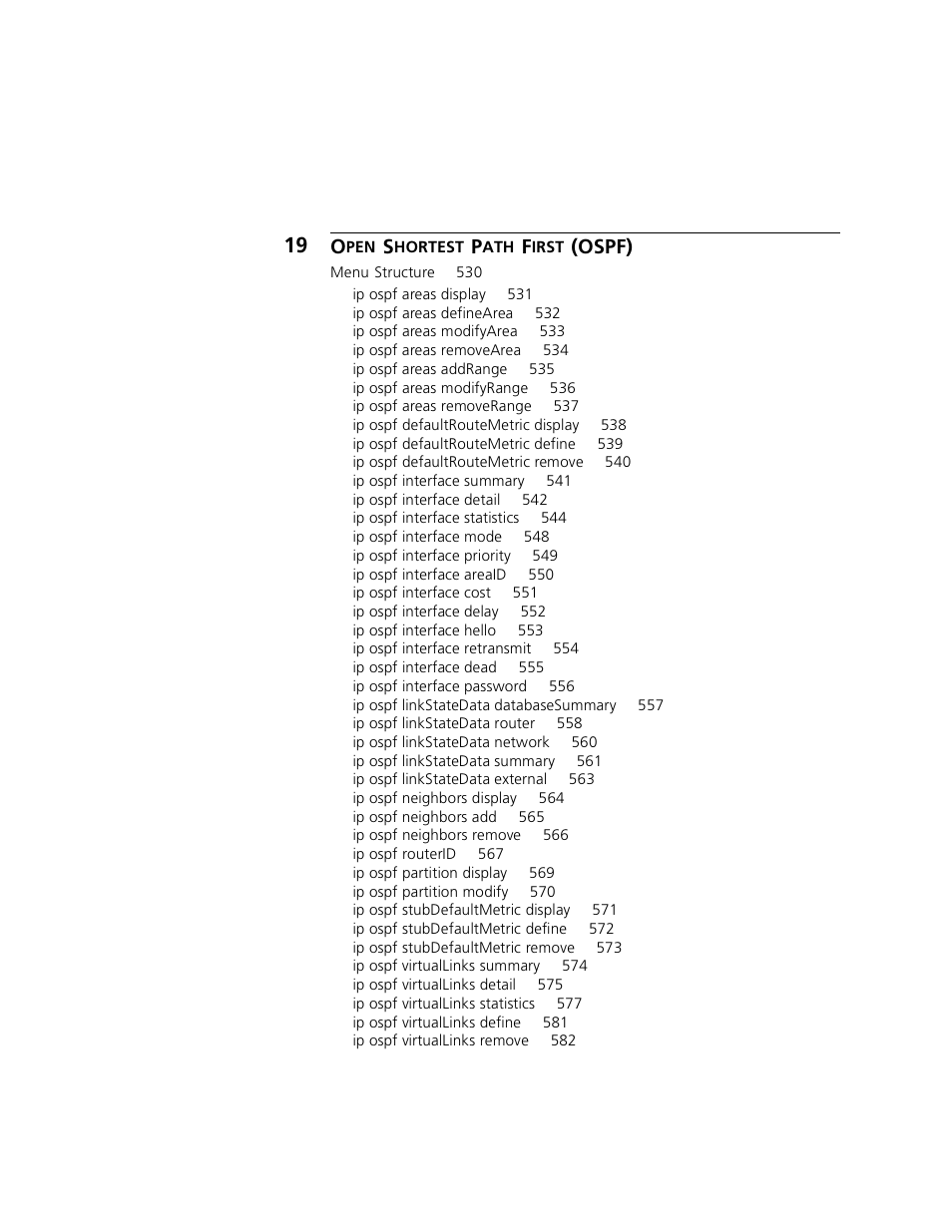 Ospf) | 3Com 3500 User Manual | Page 13 / 784