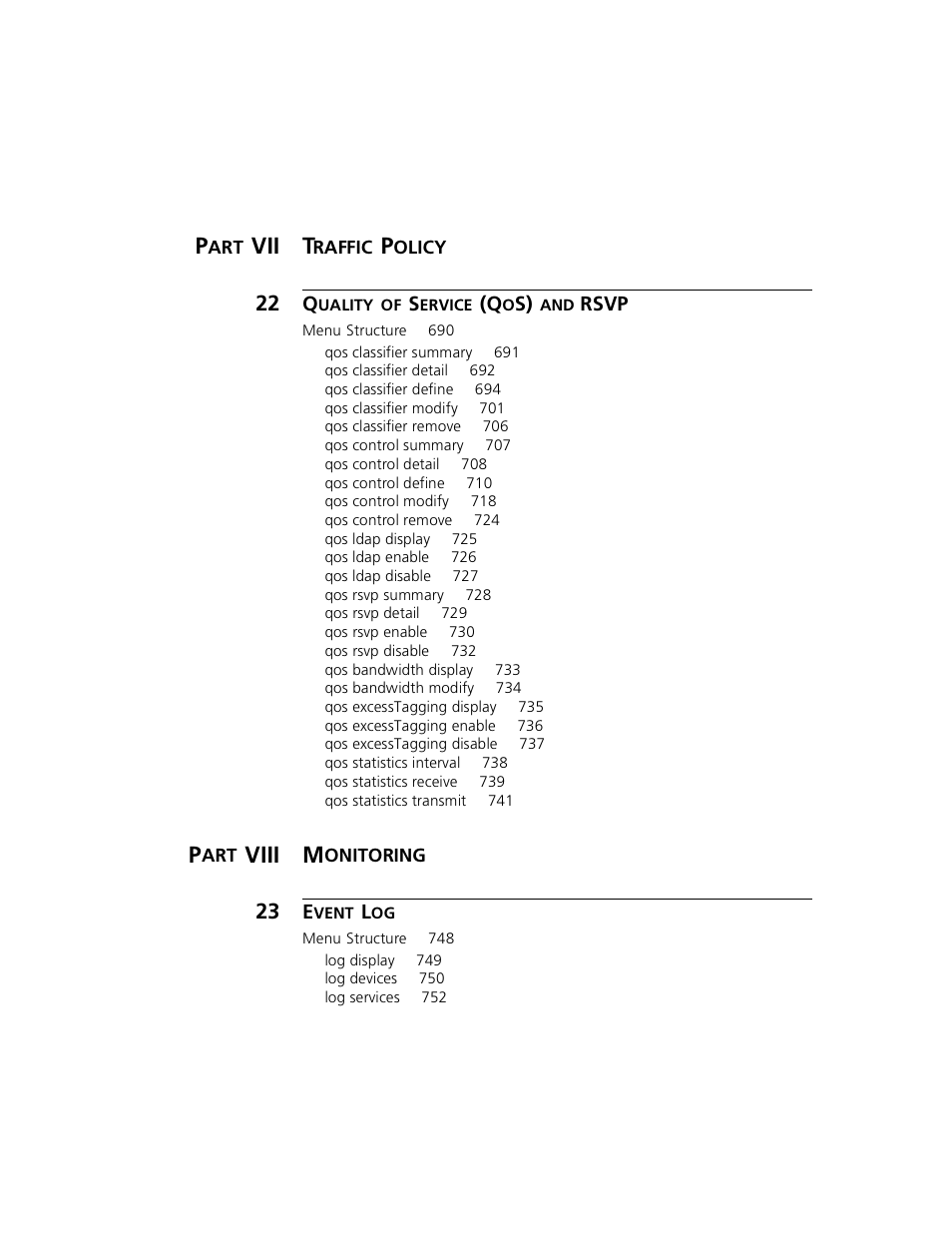 Vii t, Viii m, Rsvp | 3Com 3500 User Manual | Page 16 / 784