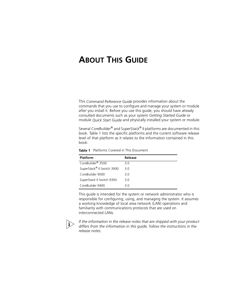 About this guide, Bout, Uide | 3Com 3500 User Manual | Page 19 / 784