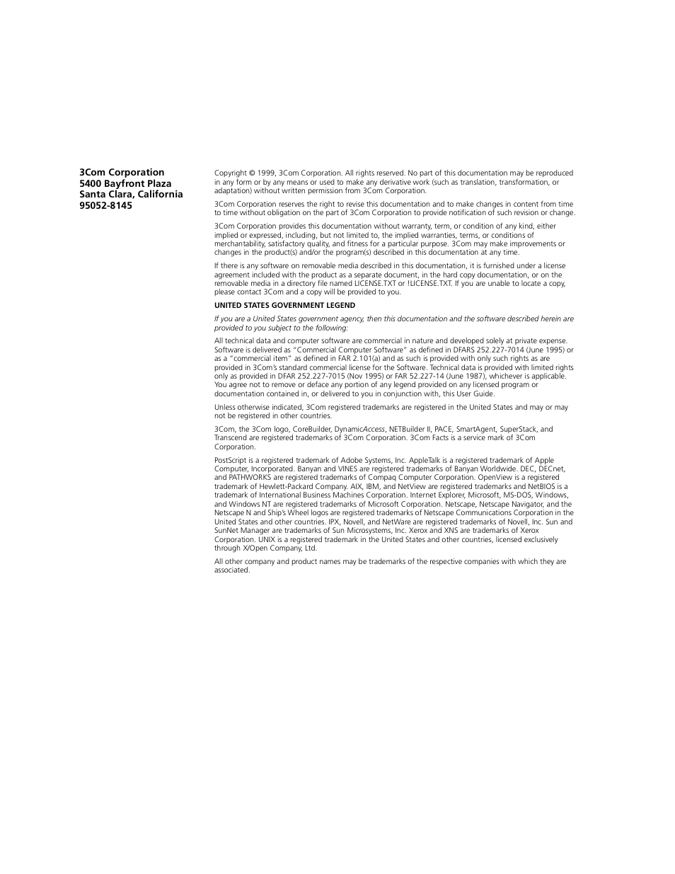 3Com 3500 User Manual | Page 2 / 784