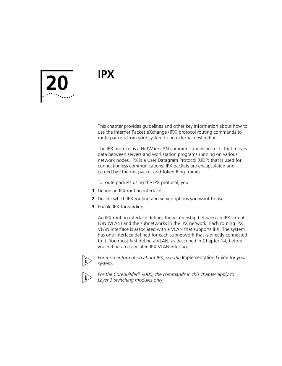 Chapter 20 | 3Com 3500 User Manual | Page 605 / 784