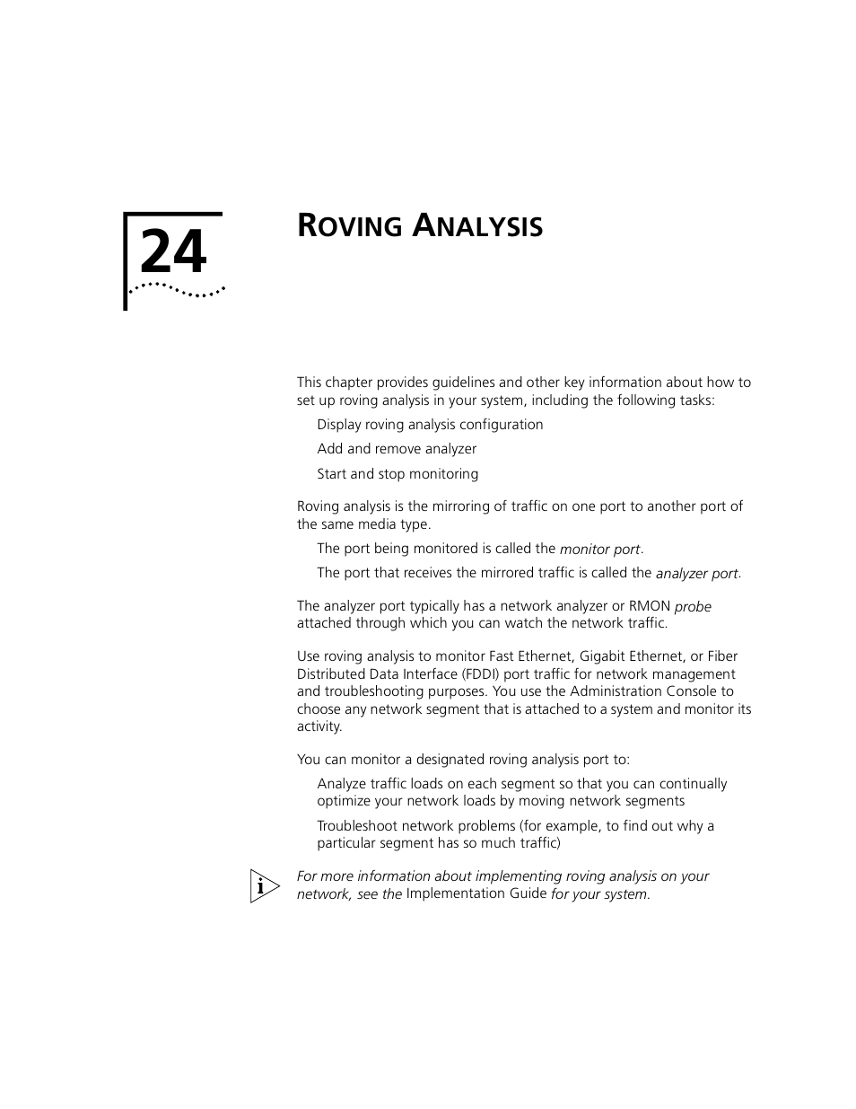 Roving analysis, Oving, Nalysis | 3Com 3500 User Manual | Page 755 / 784