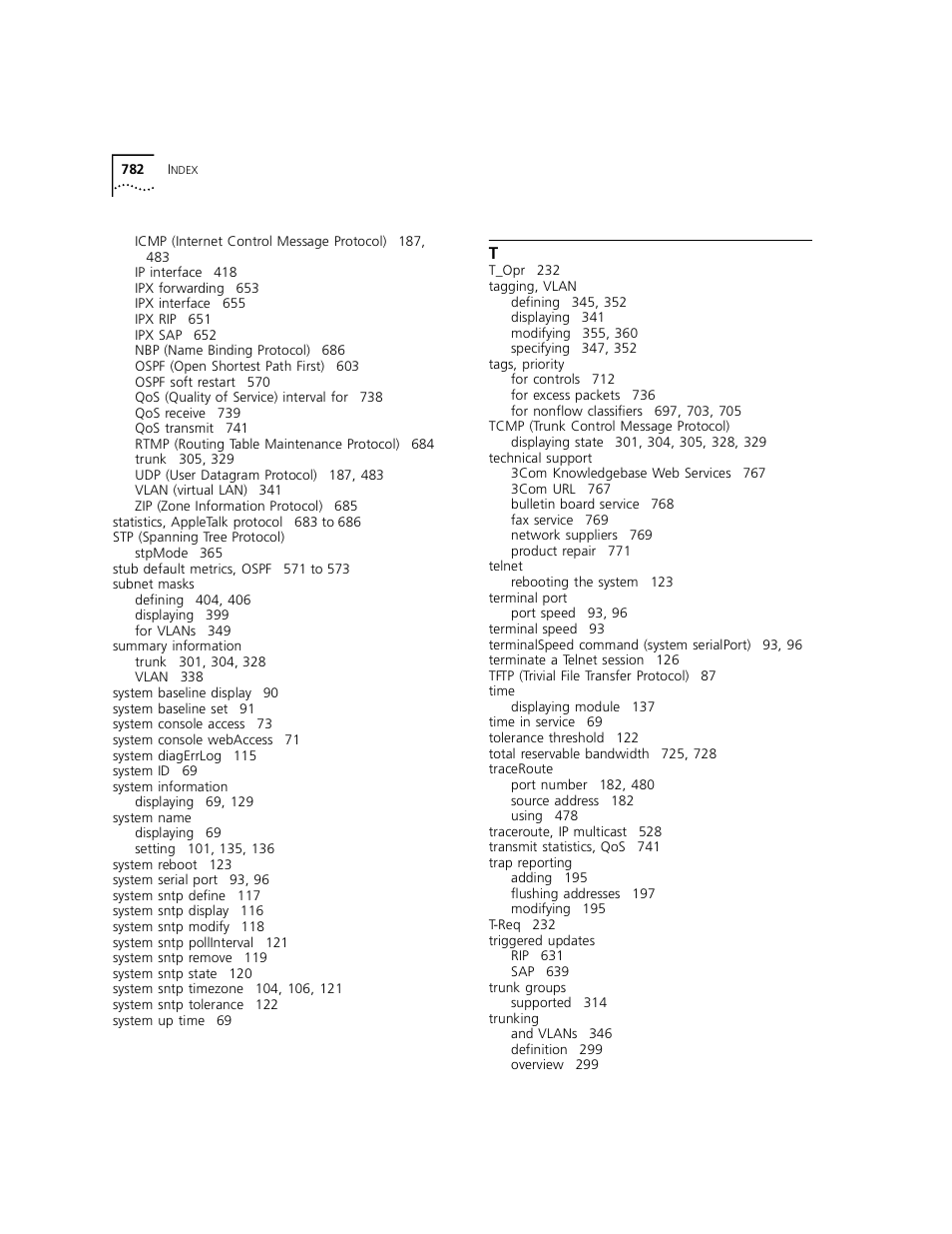 3Com 3500 User Manual | Page 782 / 784