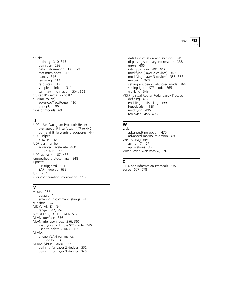 3Com 3500 User Manual | Page 783 / 784