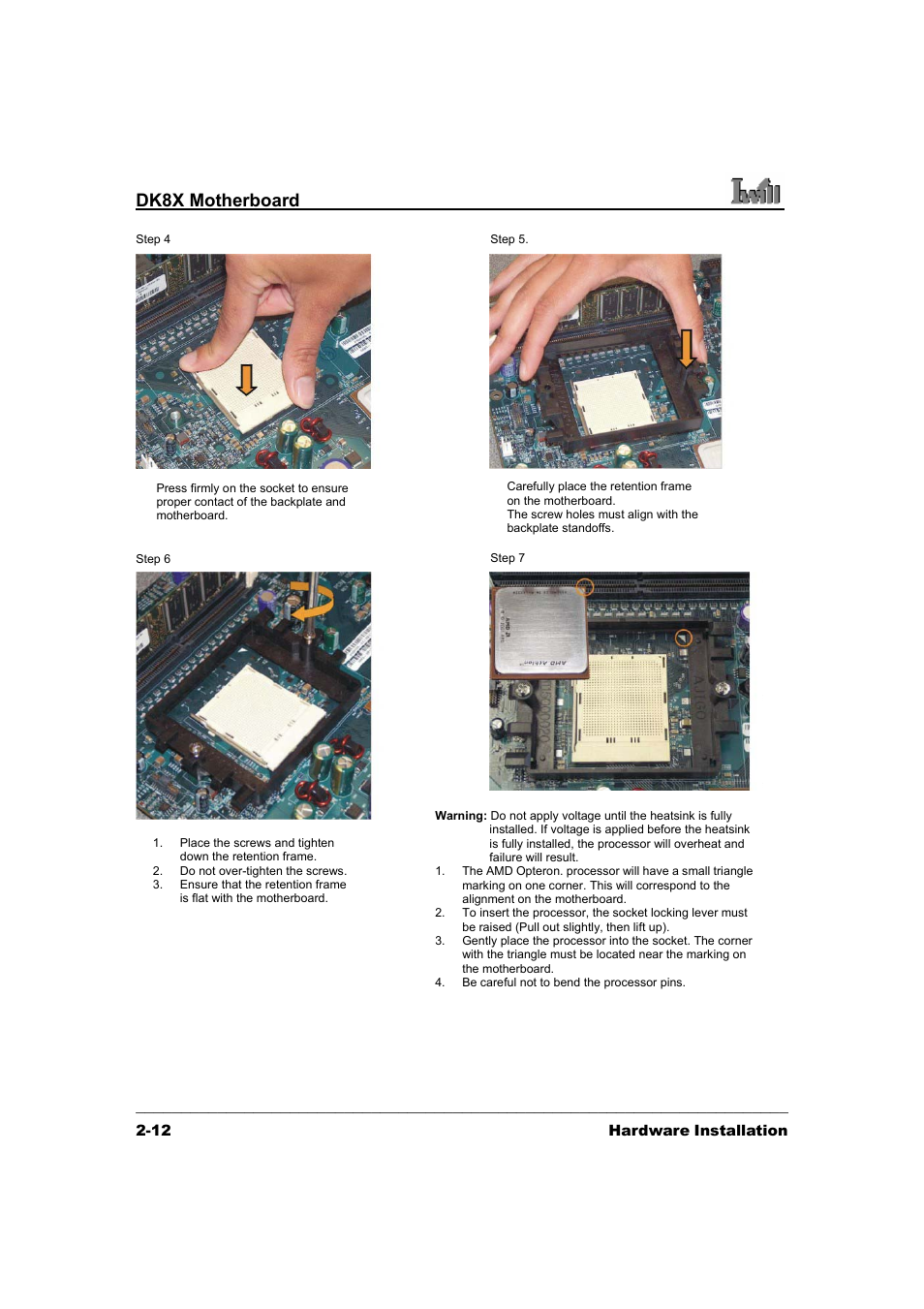 Dk8x motherboard | 3Com IWILL DK8X User Manual | Page 26 / 64