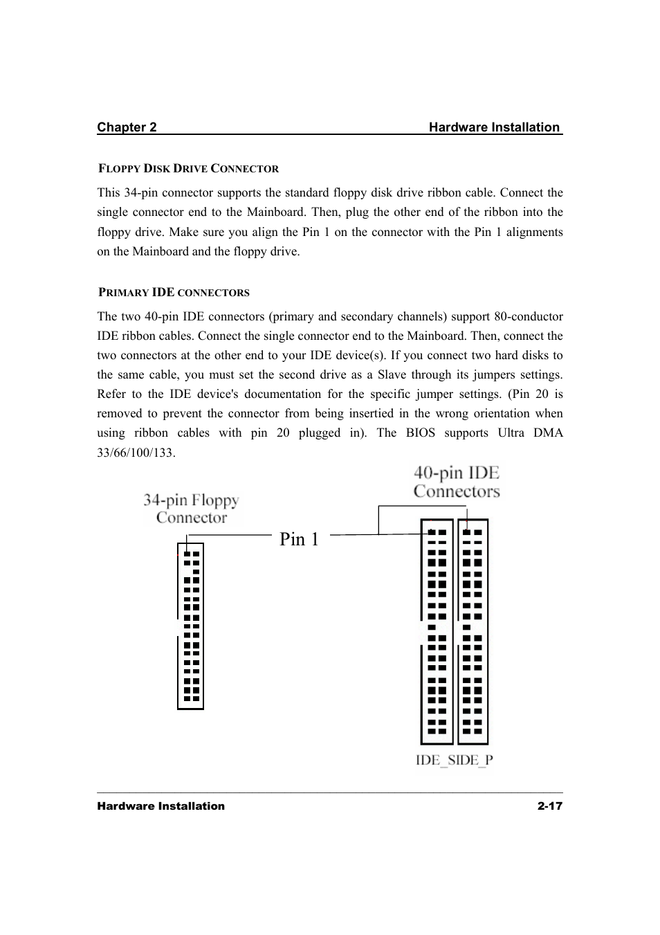 Pin 1 | 3Com IWILL DK8X User Manual | Page 31 / 64
