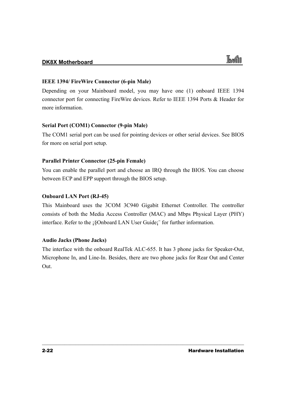 3Com IWILL DK8X User Manual | Page 36 / 64