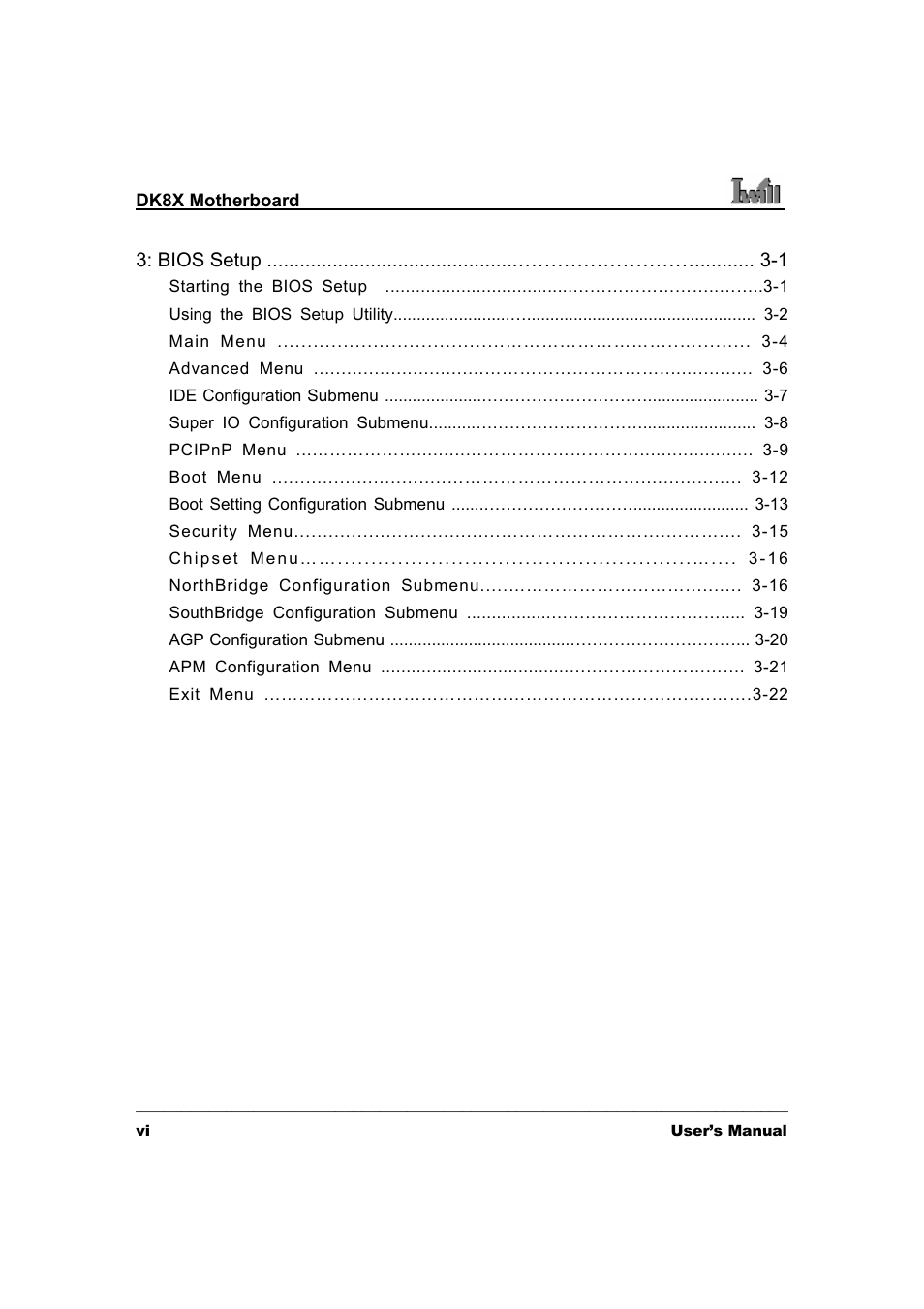 3Com IWILL DK8X User Manual | Page 6 / 64