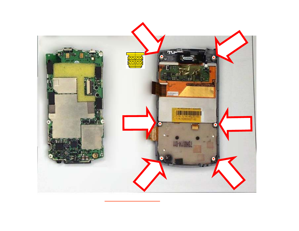 T650.12 pcba removed | Treo T 650 User Manual | Page 12 / 18