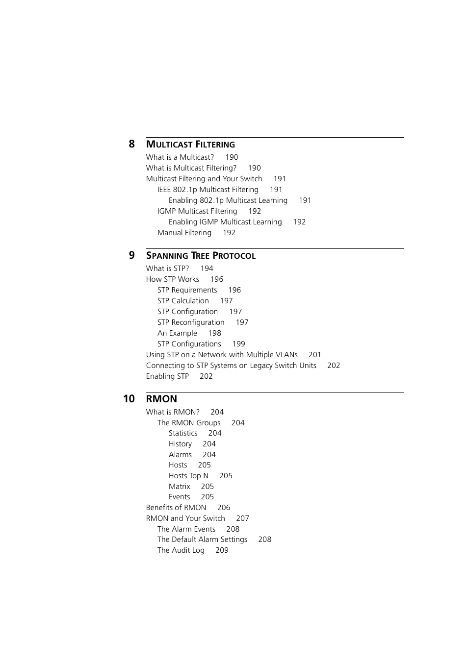 Rmon | 3Com 1100 User Manual | Page 10 / 248